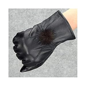 BJTYHT WST-005 Damen Lederhandschuhe Schwarz