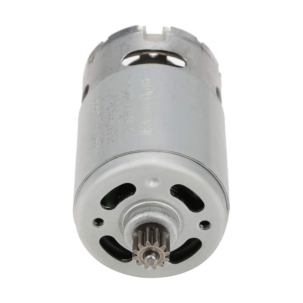 DC Motor Two Speed Motor DC Motor Industrial Two Speed 12 Teeth Gear DC Motor for Electric Drill Machine Tool Accessories 12V Controls (12V)