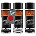 Produktbild TRISTARcolor Motorradlack Spraydosen Set für Piaggio Scooters 894 Rosso Dragon Grundlack Basislack Klarlack Sprühdose 400ml