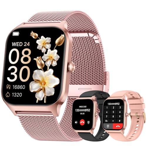 Smart Watch for Women Fitness Tracker: Rose Gold Bluetooth...