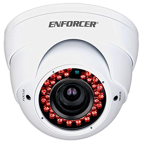 SECO-LARM EV-Y2201-AMWQ ENFORCER 4-in-1 HD TVI, CVI, AHD, Varifocal Analog Rollerball Camera, White; 1/2.7" 2MP Aptina CMOS; Resolution (HD) 1920x1080; Viewing Angle 30°~90°; 1200 TV Lines (Analog)