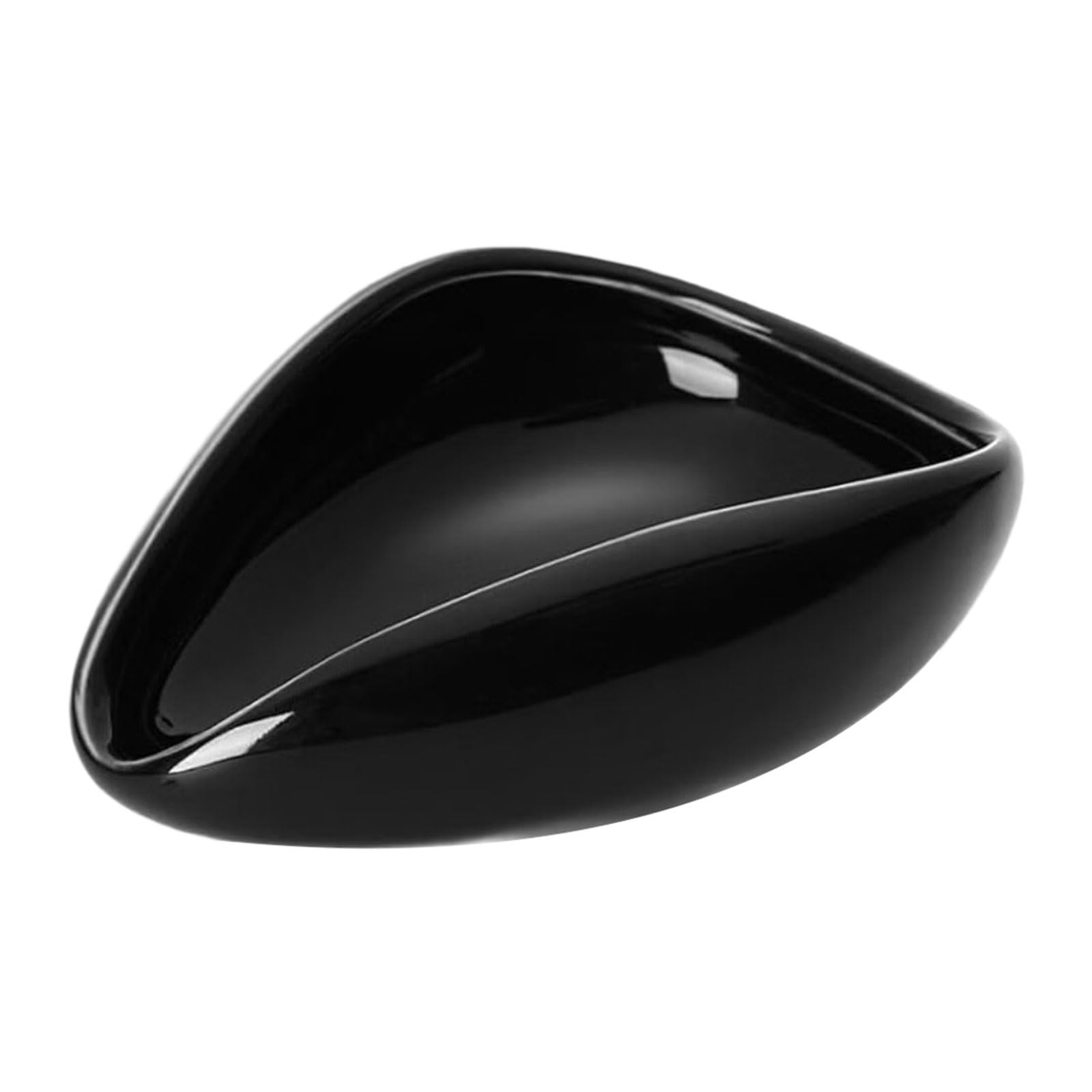 Sbshiouu Black Bean Saucer Ceramic Coffee Scale Measuring Tray For Espressos Grounds And Tea Leaves White Or Black Option Ceramic Coffee Spoon