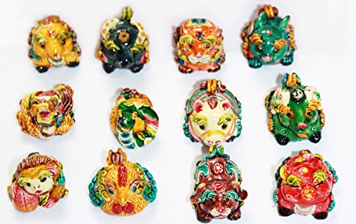 12Pcs Feng Shui Chinese Zodiac
