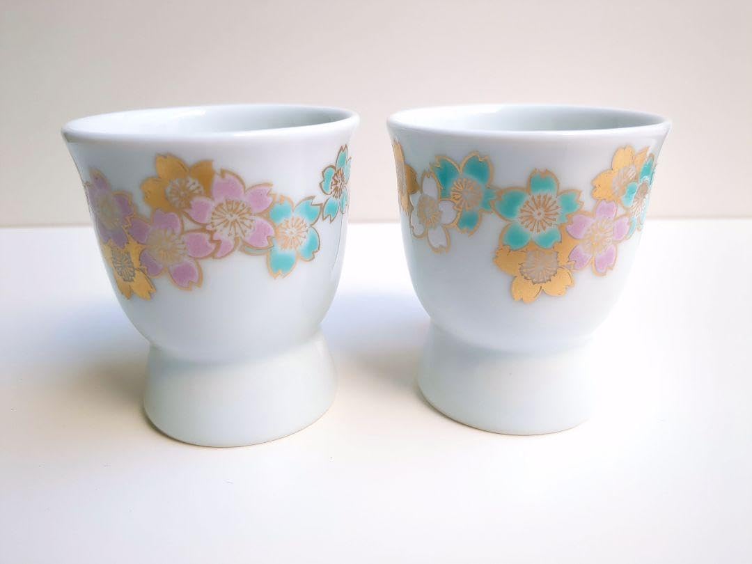 Amazon.co.jp: 深川製磁 桜咲く ベル型 デミタスカップ 2客 : Home 
