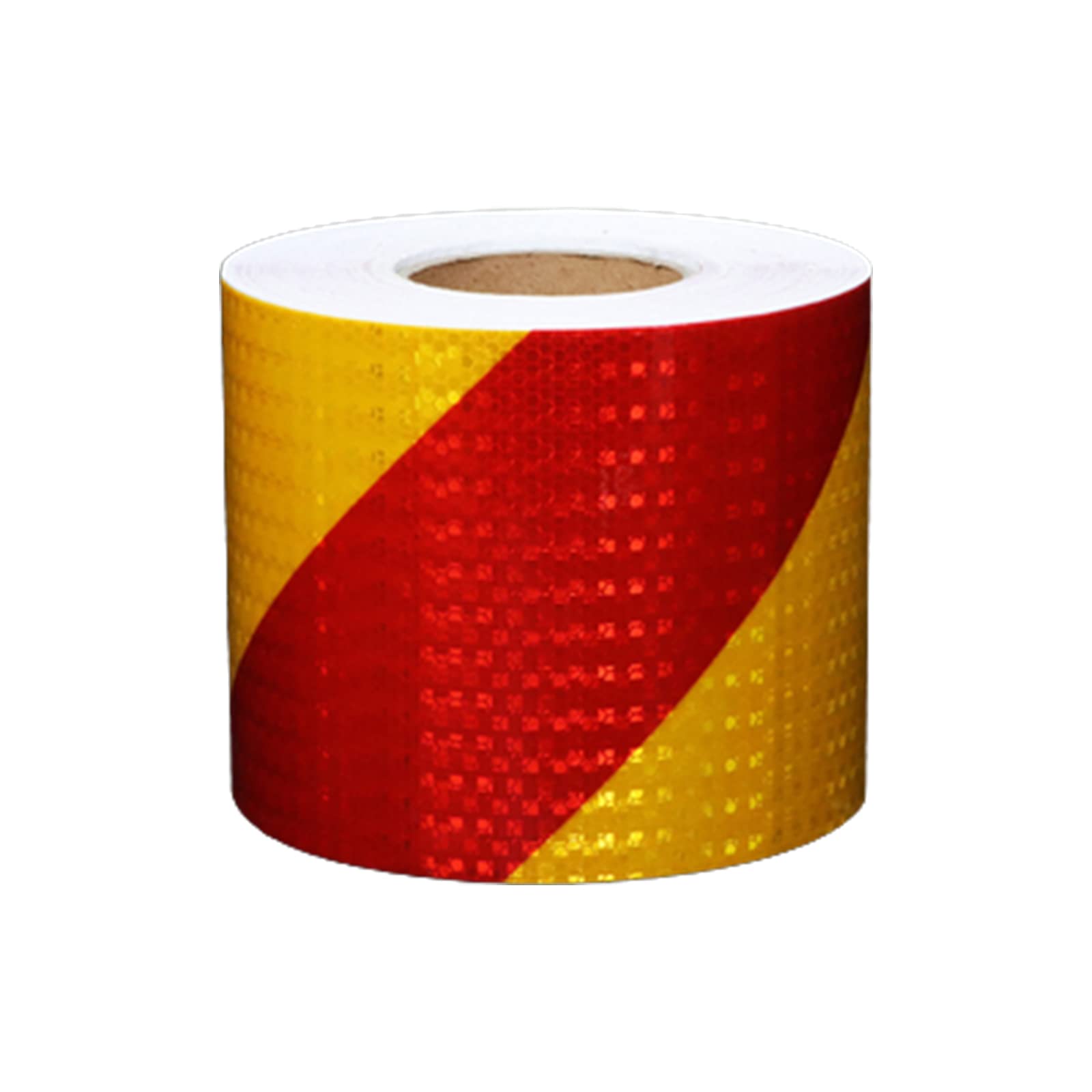 Cinta de señalización de peligro, Cinta Reflectante Multicolor 15cm x 3-50m(Red Yellow,50m)