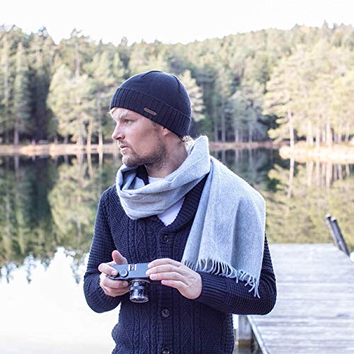 Gieswein muts Wildgrat - warme herenmuts met Merino wol, edele fijne gebreide beanie met fleece voering, winter-beanie voor mannen, ademende wollen muts - Image 7