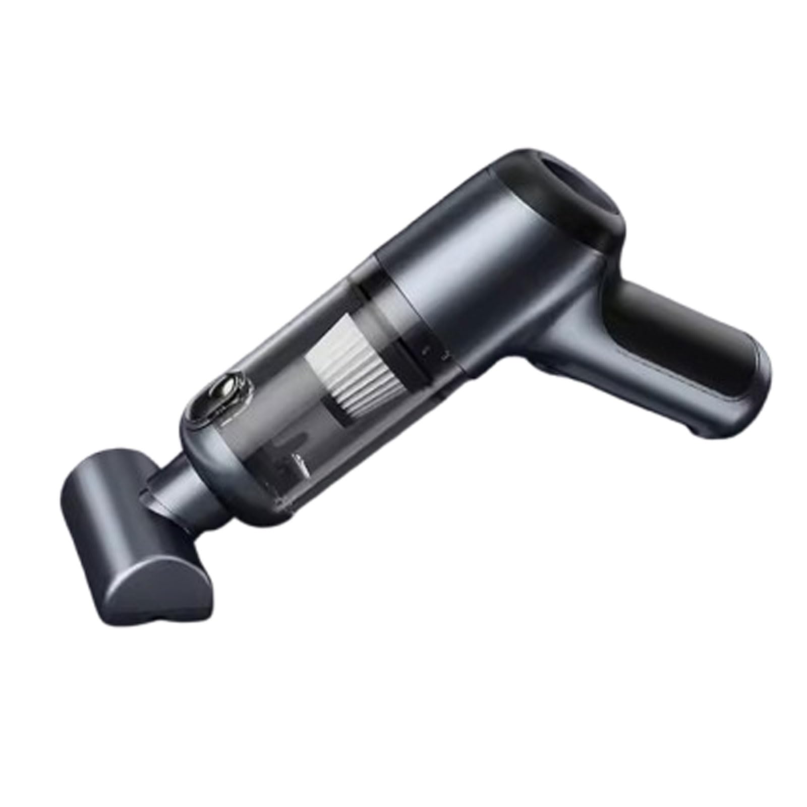 Aspirador de Mano. Aspiradora de Coche Recargable Alta Potencia 6000 Pa, Potente succión ciclónica, miniaspiradora Mano inalámbrica 4 en 1(Black)