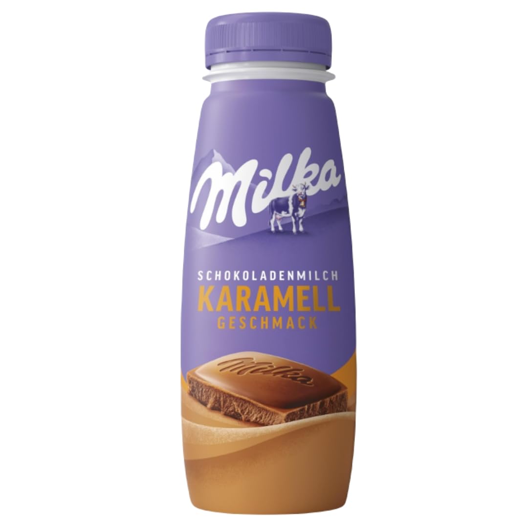 Schokoladenmilch Karamell Geschmack Milch Original (Einweg) 250 Mililiter X 8 STÜCK ink pfand