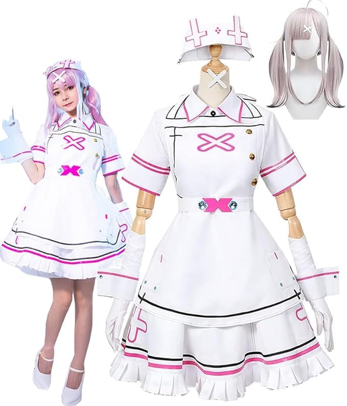 健屋花那 禁忌肢 コスプレ衣装 ウィッグ セット バーチャルライバー VTuber 健屋花那 すこや かな コスプレ