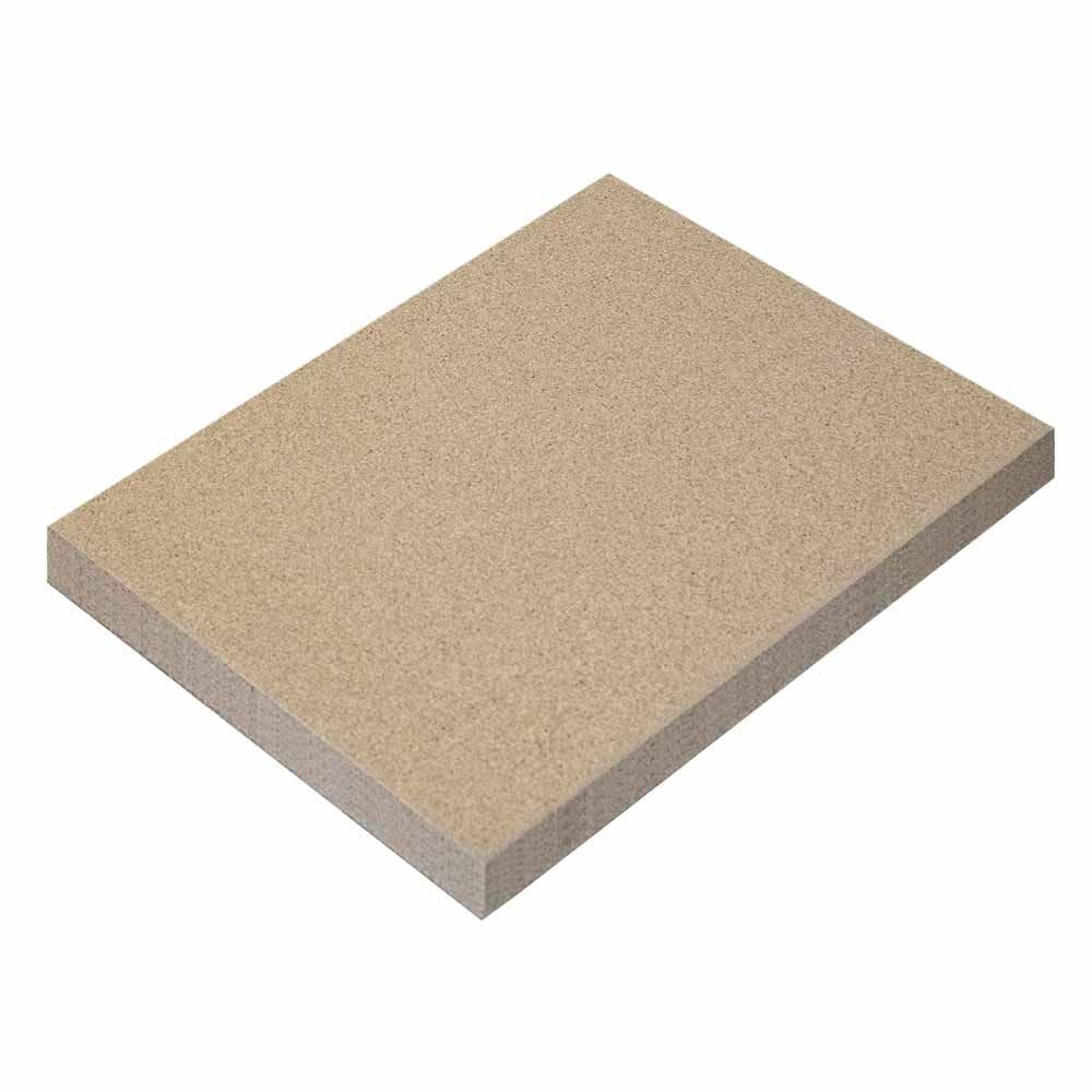 Feuerfest 123 - Lot de 4 plaques de vermiculite, 300 x 200 x 20 mm, remplacement de chamotte pour la réparation des chambres de combustion, plaque de protection incendie pour fours et cheminées