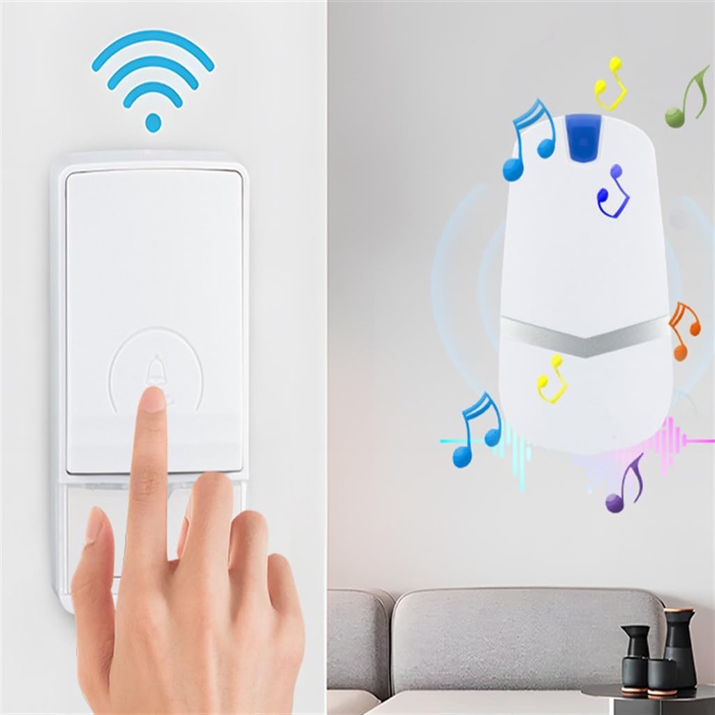 HBJWOV Doorbell Intelligent Self-generating Doorbell Home Waterproof