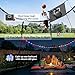 ACWARM HOME Trampoline Outdoor 10FT Trampoline with Basketball Hoop and LED Lights, Recreational Trampolines for Kids and Adults with Net and Ladder, ASTM Approved, Black