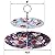 BTaT- Tea Cups and Saucers Set of 6 and Floral 2 Tier Round Porcelain Cupcake Stand