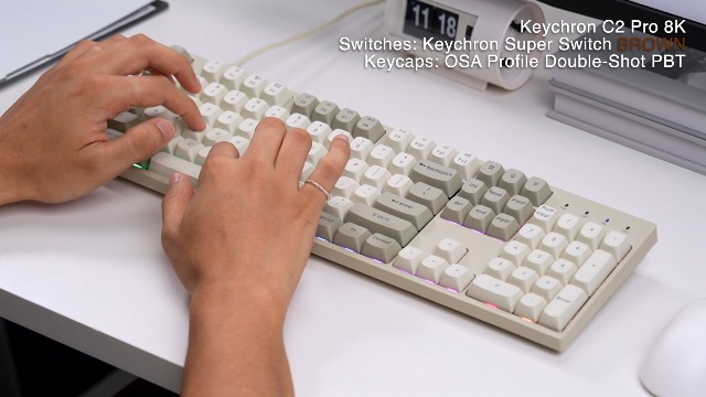 Amazon.com: Keychron C2 Pro Wired Mechanical Keyboard with 8K Hz