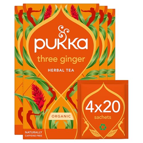 Pukka Herbs | Three Ginger Organic Herbal Tea Box | Digestion-Aid...