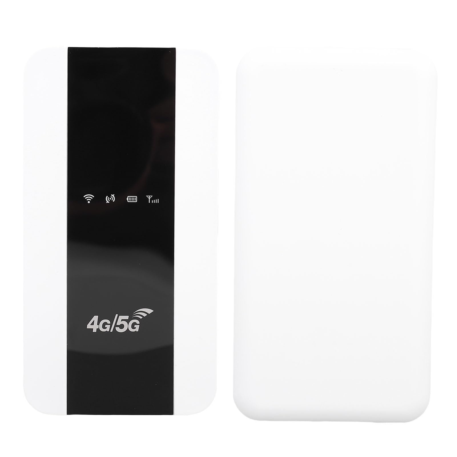 XUMIUZIY Przenośny Router 4G/5G LTE z Gniazdem Karty SIM, prędkość 150 Mb/s, 3000 MAh Bateria i Inteligentny Układ do Podróży do Domu, Podłącz 10 urządzeń (Wersja Europy i Azji)