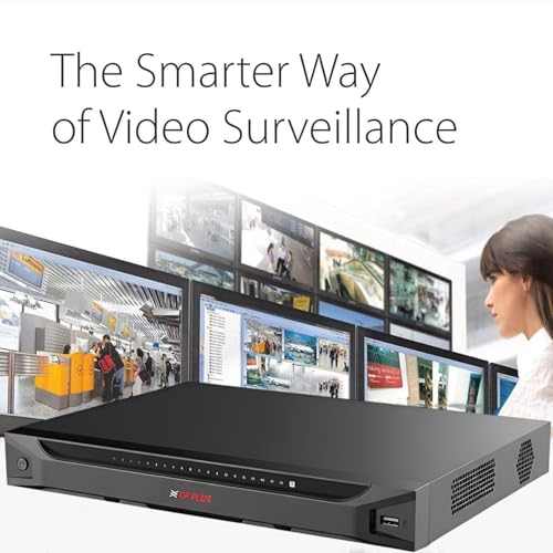 Image of CP Plus 16 Channel 4K NVR | H.265+ Compression | 4K Ultra HD Recording | 320 Mbps Bandwidth | HDMI /VGA Output | AI Functions | 20TB HDD Support | Remote Mobile App View [CP-UNR-4K2162-V3]