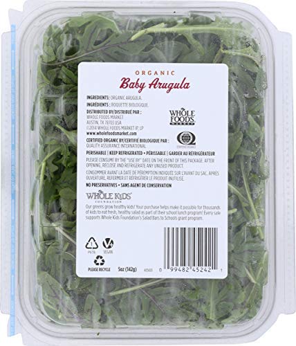 365 By Whole Foods Market Organic Baby Arugula, 5 Ounce #TOP2