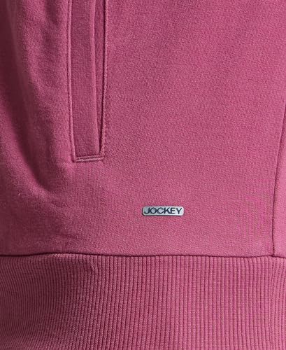 Image of Jockey A111 Women Super Combed Cotton French Terry Drop Shoulder Styled Jacket with Ribbed Cuff and Hem