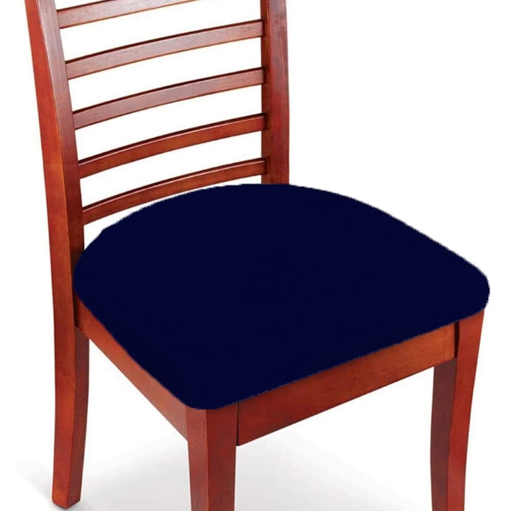 Non-Slip Stretchable Dining Office Chair Patio Cushion Bar Stool Seat Cover Protectors Washable - Royal Blue
