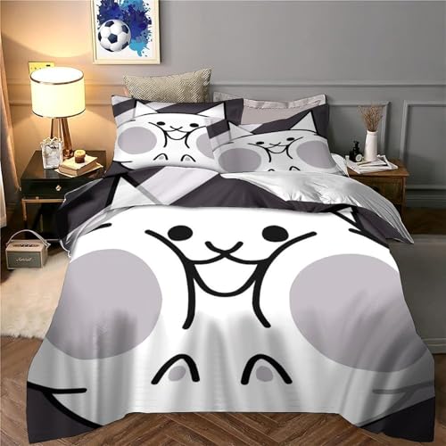 Housse de couette chat mignons 3D pour des nuits douces - 6