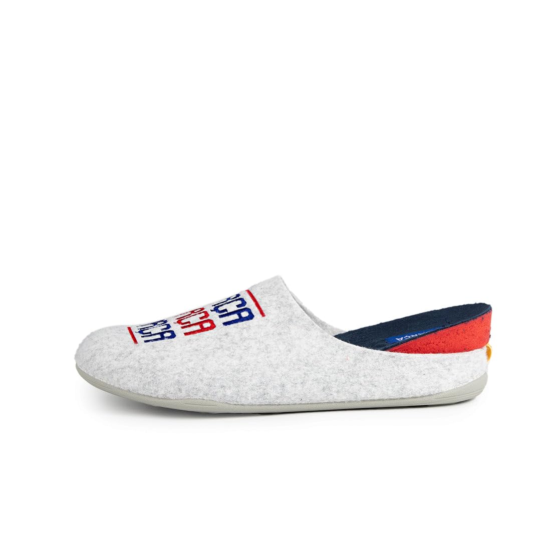 MARPEN SLIPPERS, Zapatillas de Casa de Invierno Oficiales del FC Barcelona de Fútbol de Fieltro con Lema Barça para Hombre o Mujer