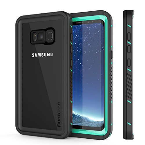 Galaxy S8 Plus Waterproof Case, Punkcase [Extreme Series] [Slim Fit] [IP68 Certified] [Shockproof] [Snowproof] [Dirproof] Armor Cover W/Built in Screen Protector for Samsung Galaxy S8+ [Teal]