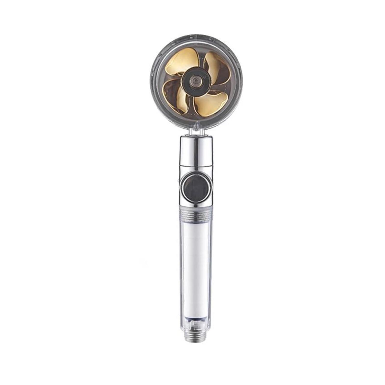 Soffione doccia ad alta pressione con flusso a risparmio idrico, rotazione a 360 gradi, con piccolo ugello a pioggia in ABS.(Yellow)