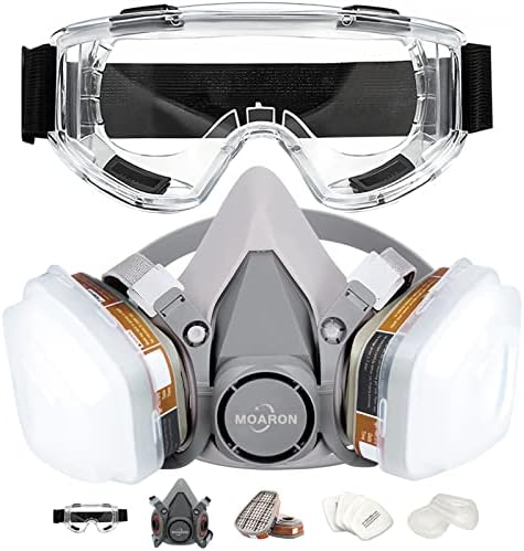 Reusable Half Face Cover Set, Half Face Respirаtor, Personal Protective Equipment Filter for Painting, Decorating Carpentry, Welding, Metal Cutting, Same Scene as 6000 6200 7000 FF-400 (Medium)