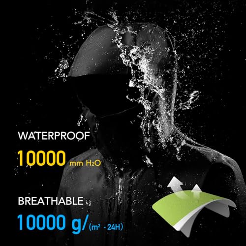 Garemcy Women's Rain Coat Waterproof Lightweight Packable Rain Jacket with Hood Active Outdoor Windbreaker2