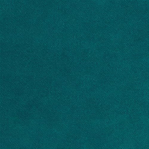 Liz Jordan-Hill Fabric by The Yard - Green Teal Velvet Upholstery Fabric Polyester Blend with Aquaclean Technology - Reupholstery Sewing Material -