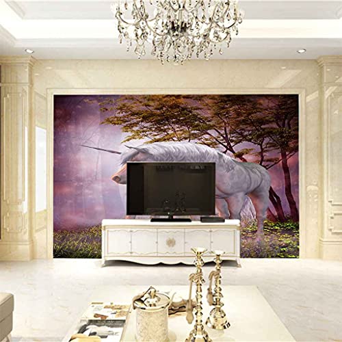 Poster geant mural auto-adhésif motif animal 3D facile à poser