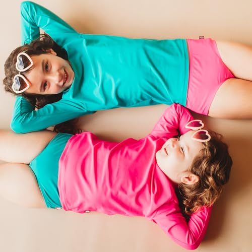 Made in USA Big Girls' Swimwear Briefs Made with Recycled Fabric Bikini Bottoms Beachwear UPF50+ Sun Protection2