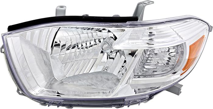 For Toyota Highlander Headlight 2008 2009 2010 Driver and Passenger Side Headlamp Replacement