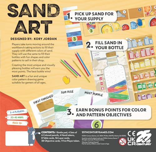 Sand Art juego de mesa de estrategia y patrones de colores miniatura 4