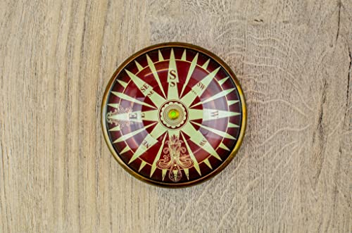 Sailor's Art Handicraft Brass Paper Weight Direction Compass 3.5 Inch for Birthday Gift,Wedding Gift, Baptism Gift, Valentine’s Day