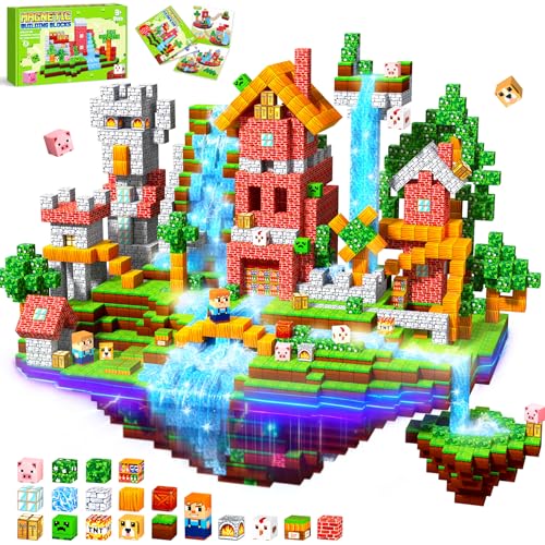 COOLJOYA Magnetic Blocks-150 PCS Magnetic Building Blocks, Easter...