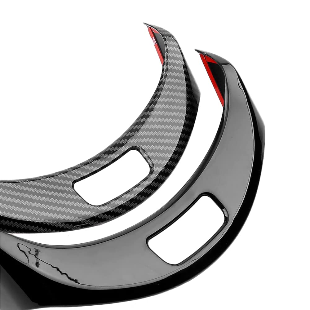 Copri Pulsante Bracciolo Per Mercedes Classe C W205 E GLC X253 - In Fibra Di Carbonio O Nero Lucido
