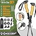 KESSER® Bastones de senderismo plegables de carbono con mango de corcho Imagen de KESSER® Bastones de senderismo plegables de carbono con mango de corcho