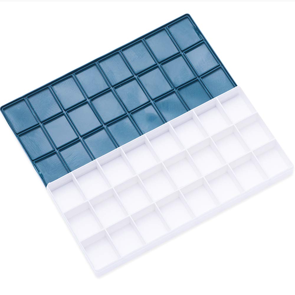 Buy YunBey Paint Palette Box 24 Grids Paint Holder Tray Plastic Empty