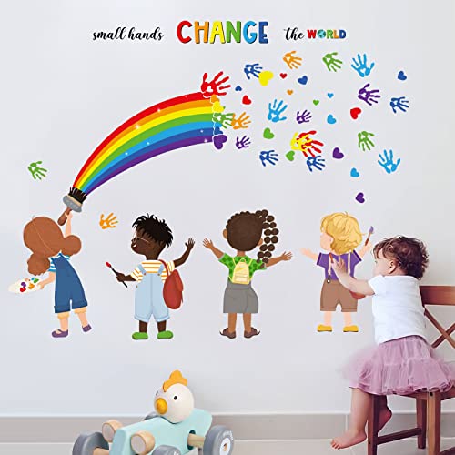 decalmile Small Hands Change The World Vinilos Decorativos miniatura 3