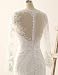 Vestido de Novia Vestido de Boda Largo A línea Gasa Encaje Manga...
