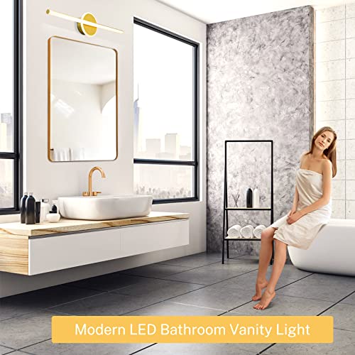 Led 24'' Inch Bathroom Vanity Lights Fixtures Accessories, Picture Light Fixtures, Gold Modern Mirror Warm Lighting 3000K For Paintings Display Artwork Gallery Wall Lights, For Kitchen Study Wardrobe #TOP6