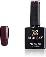 Bluesky Gel Nail Polish, Mahogany FW07, Dark Purple, Mahogany, 10 ml Long Lasting, Chip Resistant, 10 ml (Requires Drying Under UV LED Lamp)