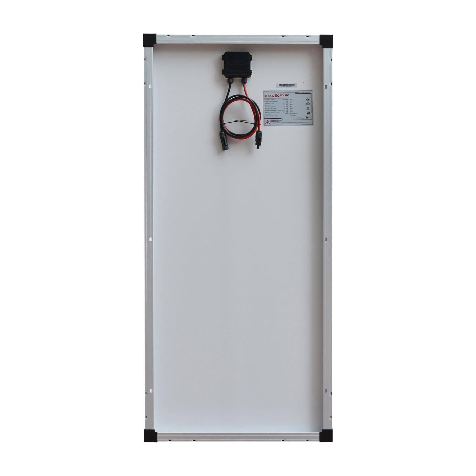 enjoy solar® Panneau solaire monocristallin 100W 36V, Idéal pour les systèmes photovoltaïques autonomes 24V dans les jardins, camping-cars, yacht, bateau et installations hors réseau