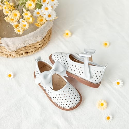 Image of Flaryzone Toddler Little Girl Mary Jane School Uniform Oxfords Flat Dress Shoes
