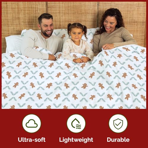Image of Christmas Duvet Cover King Size - 104 x 90, Gingerbread Cookie