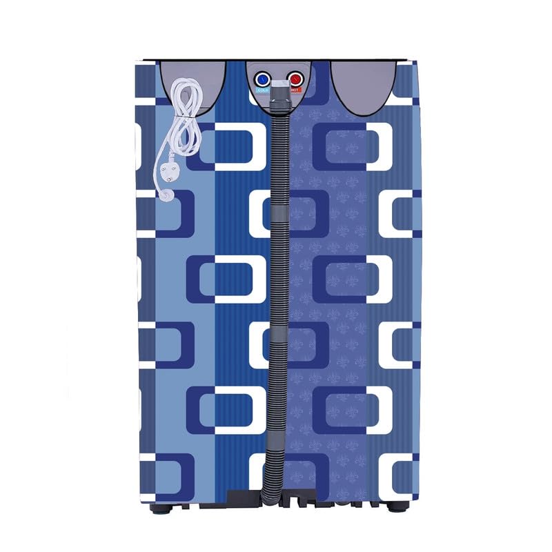 Image of Fully Automatic Top Load Washing Machine Cover Suitable For Samsung, Lg, Godrej, Whirlpool 6.5Kg, 7Kg, 7.5Kg, 8Kg, 9Kg, 10Kg, 11Kg ( 58Dx60Wx94H ), Waterproof Cover, Blue Check.