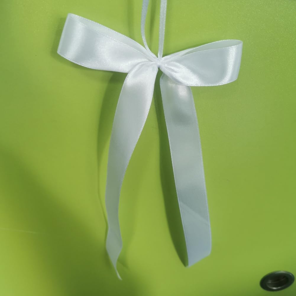 Antennenschleifen Autoschleifen Hochzeit Satinband Hochzeitsschleifen Autoschmuck Handgemacht Deko Schleifen Cremeweiß für Tisch Party Geburtstag Hochzeitsdeko Zimmerdeko 200 Stück 12cm*22cm