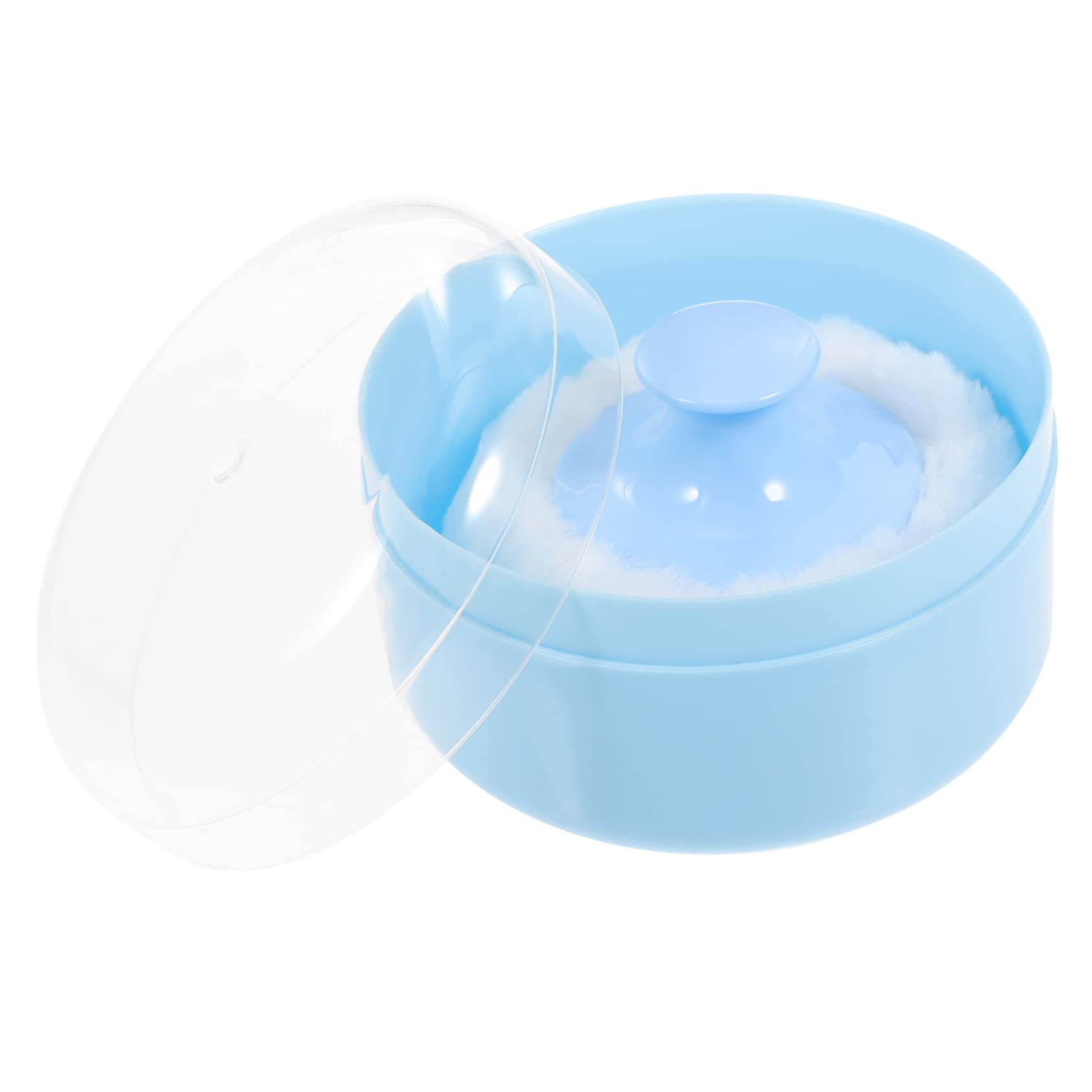 VALICLUD 1 set Fluffy Talcum Powder Puff Container for Easy One Handed Operation Special Design Minimizes Powder Loss